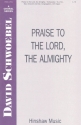 Praise To The Lord The Almighty SATB Optional Congregation, Organ Chorpartitur