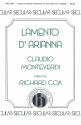 Claudio Monteverdi, Lamento D'arianna SATB a Cappella Chorpartitur