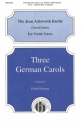 Three German Carols SSA a Cappella Chorpartitur