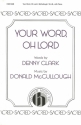 Donald McCullough, Your Word, Oh Lord SAB, Piano Chorpartitur