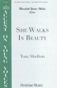 Tom Shelton, She Walks In Beauty 3-Part Choir and Piano Chorpartitur