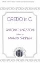 Antonio Mazzoni, Credo In C 2-Part, SA, Keyboard Chorpartitur