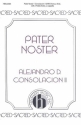 Pater Noster for mixed choir divisi with treble solos, a cappella choral score