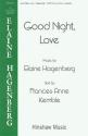 Elaine Hagenberg, Good Night, Love SATB Divisi a Cappella Chorpartitur