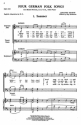 Four German Folk Songs SATB, Piano Chorpartitur