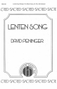 David Peninger, Lenten Song SATB and Keyboard Chorpartitur