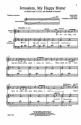 Jerusalem, My Happy Home SATB, Keyboard Or Handbells Chorpartitur