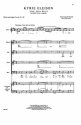 Toms Luis de Victoria, Kyrie Eleison SATB a Cappella Chorpartitur