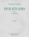 Gunther Schuller, 5 Etudes for Orchestra (1966) Orchestra Partitur