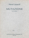 Henri Lazarof, Mutazione (1967) Orchestra Partitur