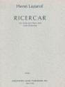 Henri Lazarof, Ricercare (1968) Viola, Piano and Orchestra Partitur