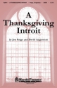 A Thanksgiving Introit Chor Chorpartitur