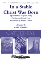 In a Stable Christ Was Born SATB a Cappella Chorpartitur