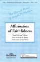 J. Paul Williams_Joseph M. Martin, Affirmation of Faithfulness SATB Chorpartitur