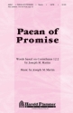 Joseph M. Martin, Paean of Promise SATB and Flute Chorpartitur