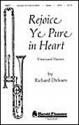 Rejoice, Ye Pure in Heart SATB Chorpartitur