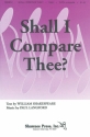 Paul Langford, Shall I Compare Thee? SATB Chorpartitur