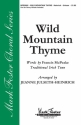 Wild Mountain Thyme SA Chorpartitur