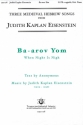 Judith Kaplan Eisenstein, Ba-arov Yom When Night Is Nigh SATB a Cappella Chorpartitur