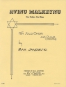 Max Janowski, Avinu Malkeynu SATB Chorpartitur