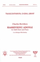 Charles Davidson, Hashiveinu Adonai SA[T]B Chorpartitur