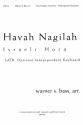 Warner Bass, Havah Nagilah Israeli Hora SATB Chorpartitur