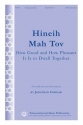 Jonathan Comisar, Hineih Mah Tov SATB Chorpartitur