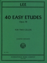 Sebastian Lee, 40 Easy Etudes Opus 70 2 Cellos