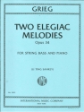 Edvard Grieg, Two Elegiac Melodies Opus 34 Double Bass and Piano