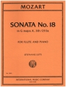 Sonata G-Dur Nr.18 KV301/293a fr Flte und Klavier