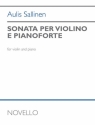 Aulis Sallinen, Sonata per Violino e Pianoforte Op.113 Violine und Klavier Partitur