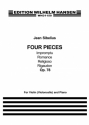 Four Pieces op.78  for violin (Violoncello) and piano