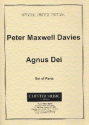 Peter Maxwell Davies, Agnus Dei Chamber Ensemble Stimmen-Set