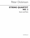 Peter Dickinson, String Quartet No.2 Streichquartett Partitur + Stimmen