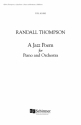 Randall Thompson, A Jazz Poem, A, for Piano & Orchestra Orchestra Partitur