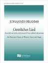 Johannes Brahms, Geistliches Lied SSAA and Organ Stimme