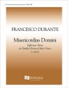 Francesco Durante, Misericordias Domino TTBB a Cappella Stimme