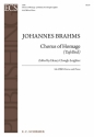 Johannes Brahms, Chorus of Homage SAATBB and Piano Stimme