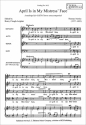 Thomas Morley, April is in my mistress' face SATB Stimme