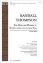 Randall Thompson, 6 Odes of Horace: Montium custos nemorumque, Virgo SATB Stimme