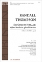 Randall Thompson, 6 Odes of Horace SSATBB Stimme