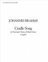 Johannes Brahms, Cradle Song SATB Stimme