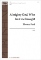 Thomas Ford, Almighty God, Who hast me brought SATB Stimme