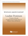 Wolfgang Amadeus Mozart, Vesperae solennes de Confessore: Laudate Domi Soprano Solo, SSAA , Keyboard [Organ or Piano] Stimme