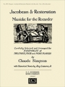 Claude Simpson, Jacobean & Restoration Musicke for Recorder 2 or more Recorders Buch