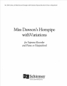 Miss Dawson's Hornpipe Soprano Recorder and Piano or Harpsichord Partitur + Stimmen