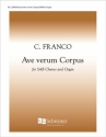 C. Franco, Ave verum Corpus Three-Part Mixed Voices [ATB] and Organ Stimme