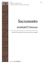 Sacramento Tenor Solo, TTBB a Cappella Stimme