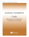 Randall Thompson, Mass of the Holy Spirit: No. 3. Credo SATB Stimme