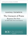 Randall Thompson, Requiem: Part IV. The Garment of Praise SATB/SATB Chorpartitur